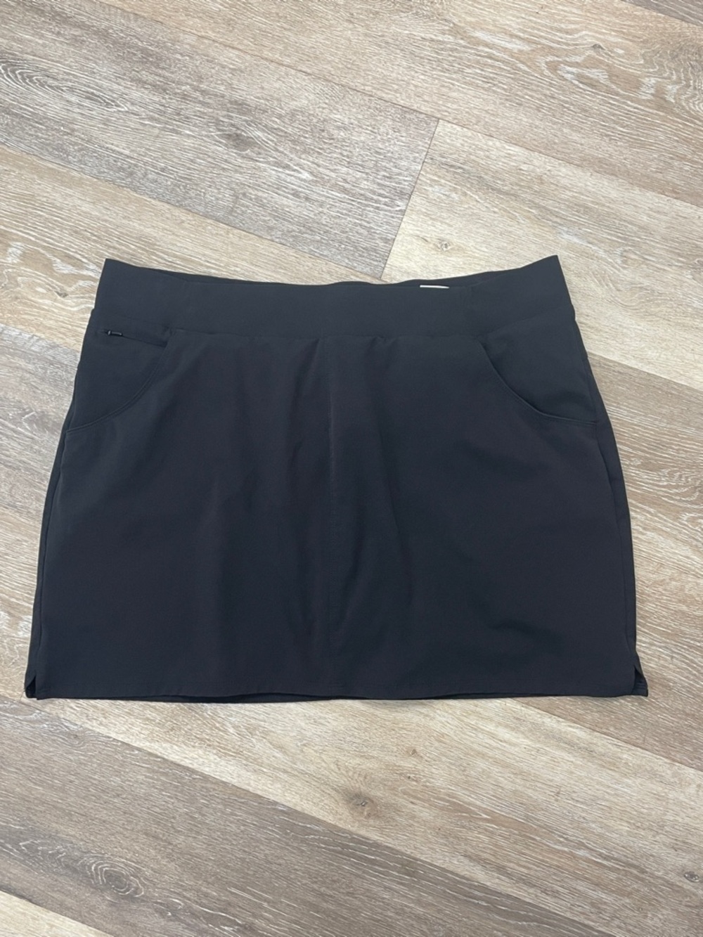Columbia PFG BlackSkirt Skort Comfort Stretch Waist Pockets Size XL